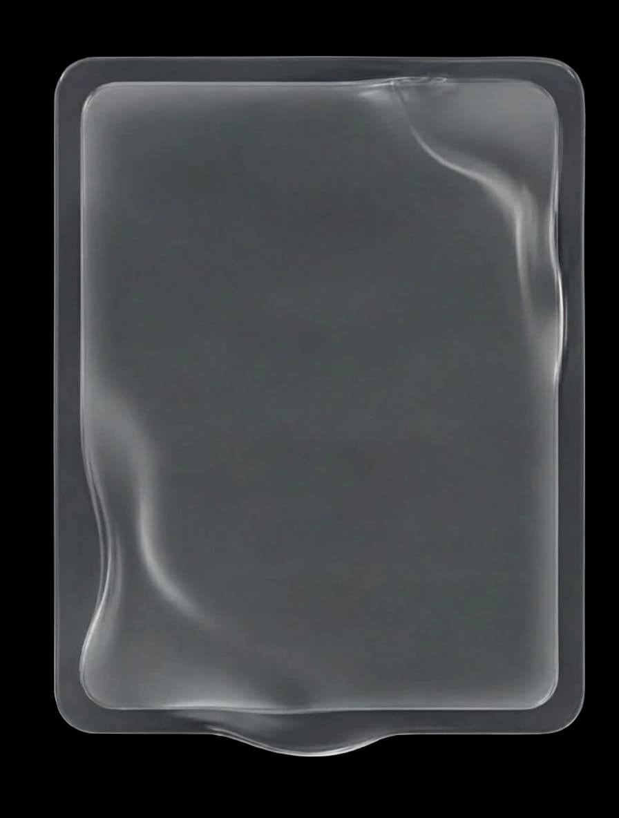 Decorative liquid glass element